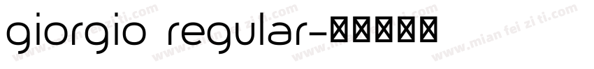 giorgio regular字体转换